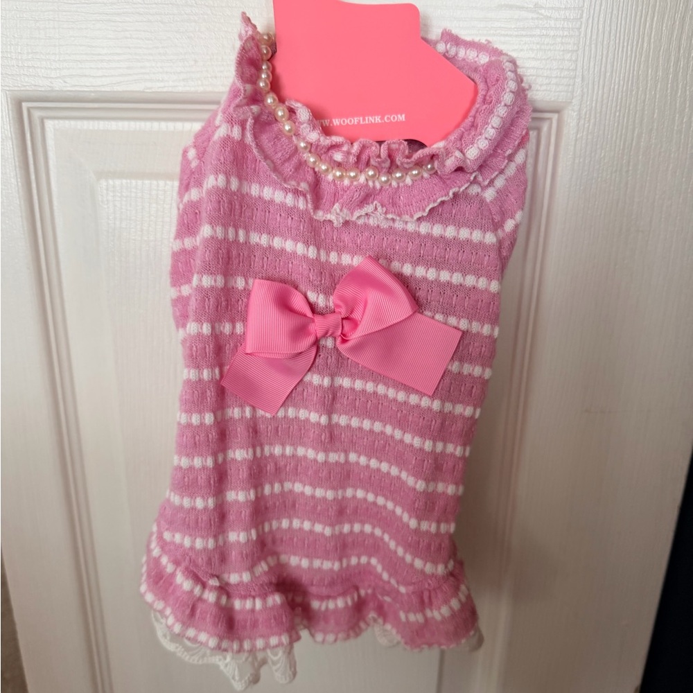 Wooflink PINK Pearl striped SIZE 4